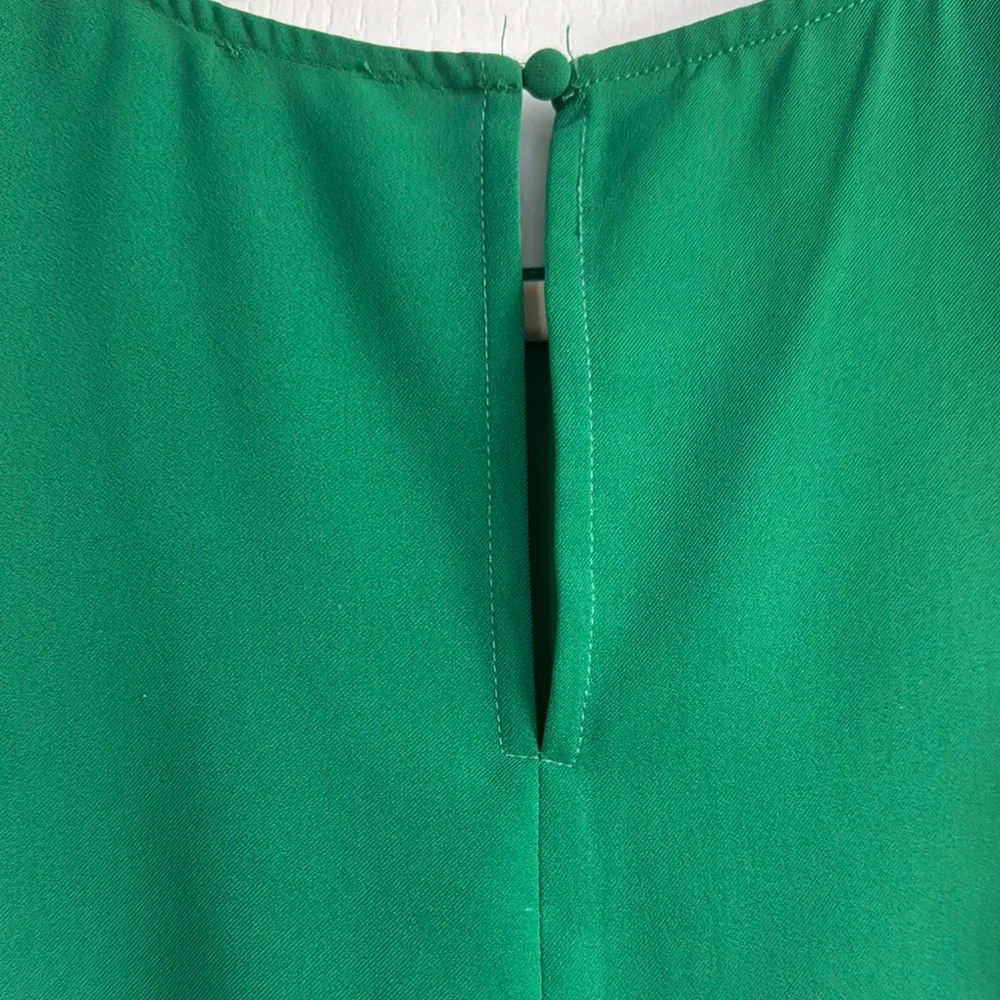 TCEC Green Ruffled Flutter Sleeve Blouse - Picture 3 of 3